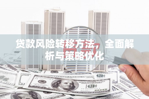 平顶山贷款风险转移方法，全面解析与策略优化