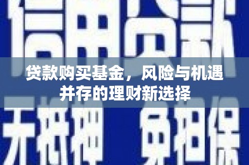 盐源贷款购买基金，风险与机遇并存的理财新选择