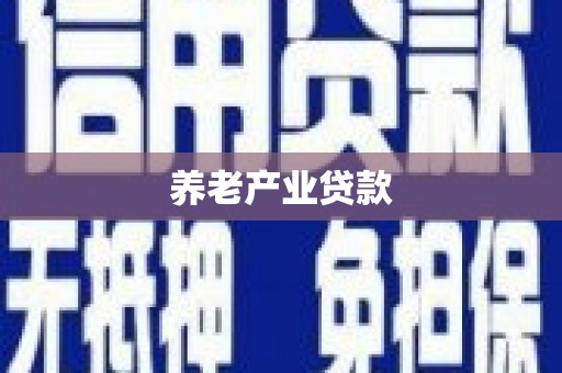 临翔养老产业贷款