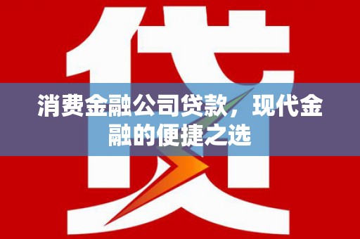 镇赉消费金融公司贷款，现代金融的便捷之选