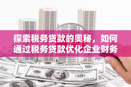 孟津探索税务贷款的奥秘，如何通过税务贷款优化企业财务