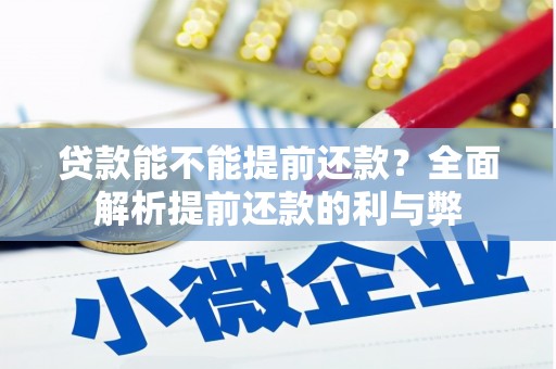 涡阳贷款能不能提前还款？全面解析提前还款的利与弊