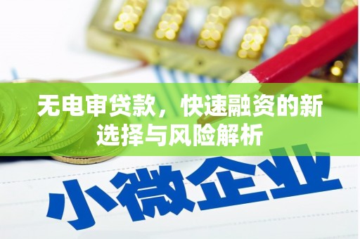吴桥无电审贷款，快速融资的新选择与风险解析
