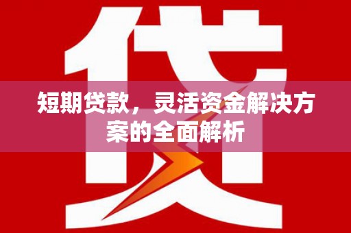 关岭短期贷款，灵活资金解决方案的全面解析