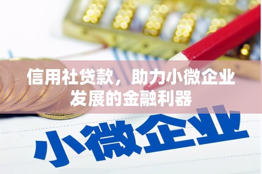 科尔沁左翼中旗信用社贷款，助力小微企业发展的金融利器