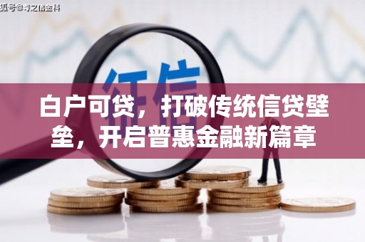 瑞金白户可贷，打破传统信贷壁垒，开启普惠金融新篇章