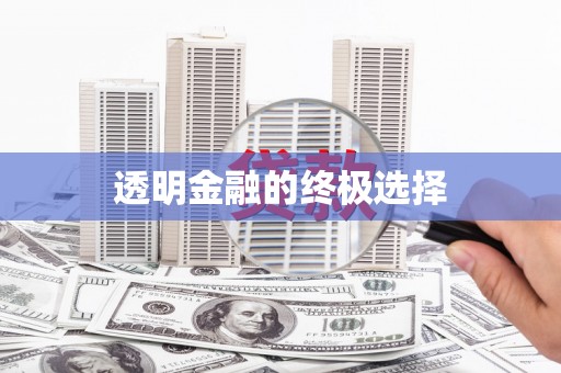 威海透明金融的终极选择
