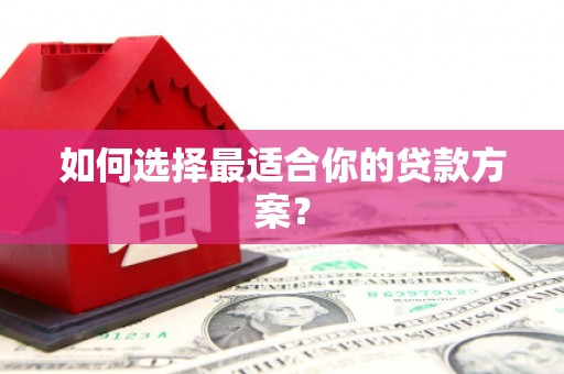 桃江如何选择最适合你的贷款方案？